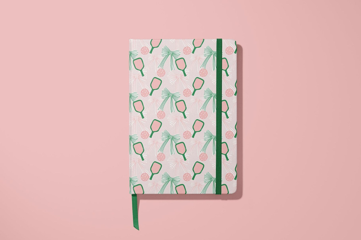Pickleball Repeat Pattern Pink, a Pattern Graphic by Hello Holly Studio (Photo 5 of 10)