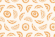 Orange fruit seamless patterns, a Pattern Graphic by Good Studio (Thumbnail 3 of 6)