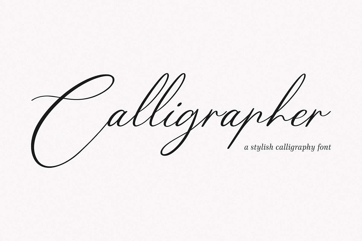Calligrapher, a Script Font by Essentials Studio (Photo 1 of 8)