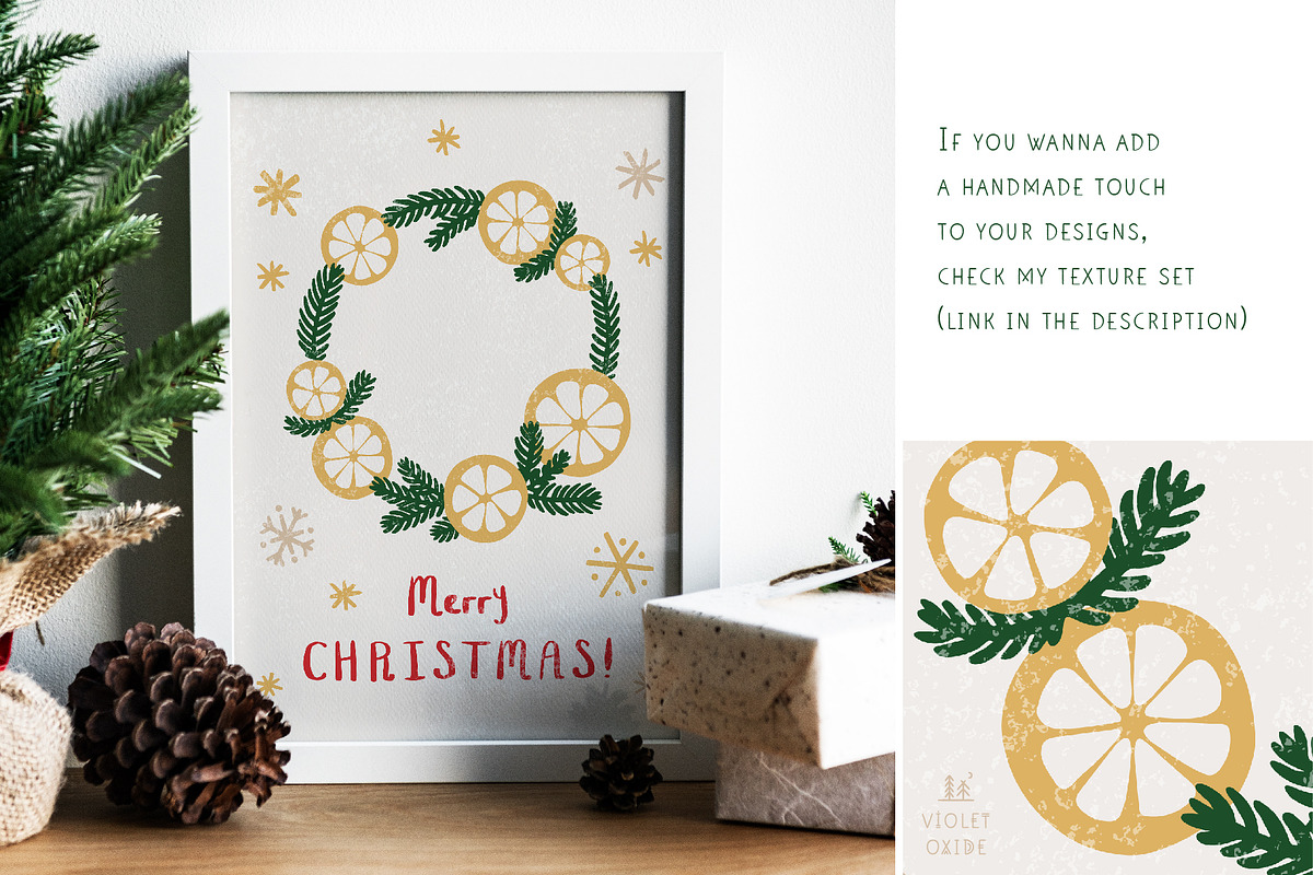 Rustic Christmas Set, a Graphic by VioletOxide (Photo 4 of 13)