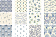 Blue Toile Digital Paper, Coquette, a Pattern Graphic by Wow Magic (Thumbnail 3 of 3)
