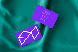 Cards Mockup - Textile Background
