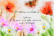 Watercolor Poppies, an Illustration by PaperAndCrayons (Thumbnail 2 of 5)