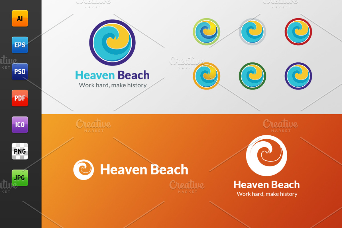 Heaven Beach Logo, a Branding & Logo Template by Web Design Label (Photo 2 of 5)