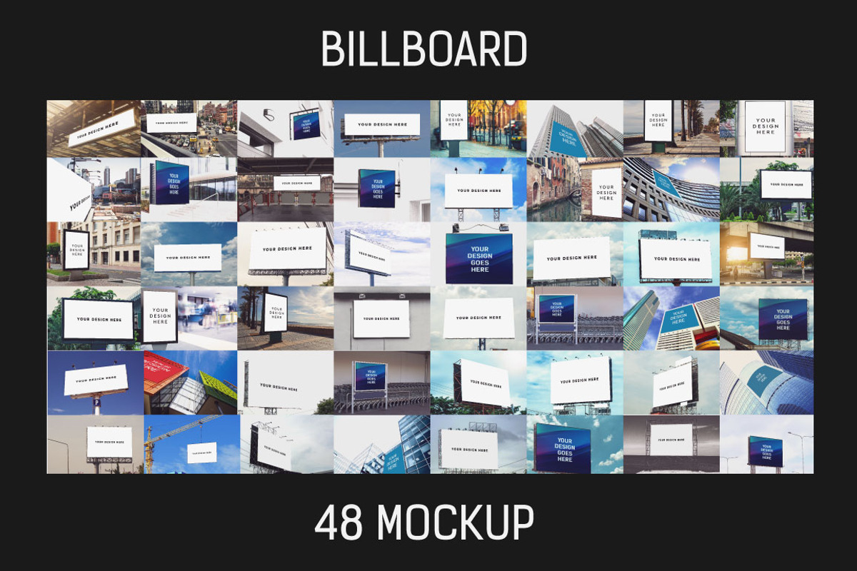 48 Billboard Mockup #1, a Mockup by Walentin (Photo 1 of 49)