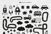 51 kids patterns, for boys & girls!, a Pattern Graphic by Inna Moreva (Thumbnail 4 of 9)