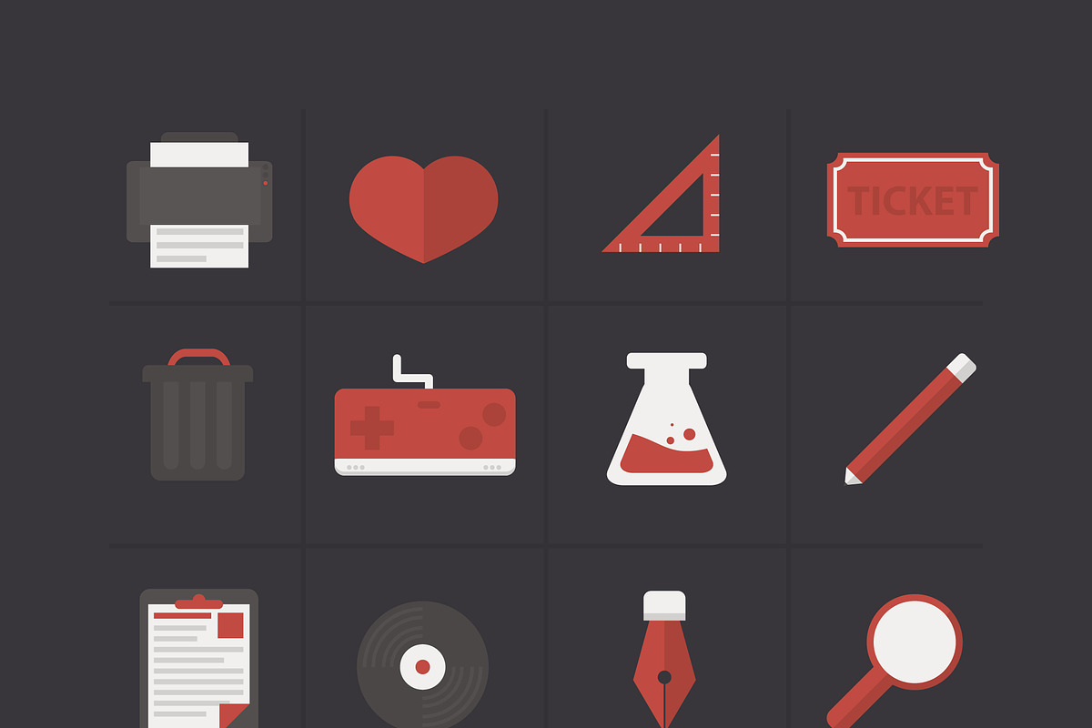 49 FLAT ICONS PACK, an Icon by Nerokanji_Designs (Photo 4 of 4)