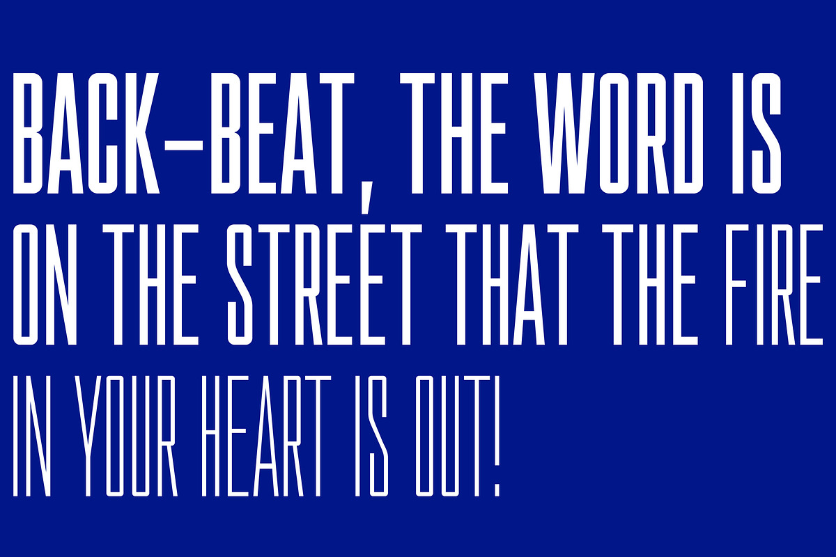 Compressed Jam, a Sans Serif Font by JAM Type (Photo 7 of 12)