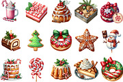 Watercolor Sweets Clipart, an Illustration by Designking (Thumbnail 3 of 5)