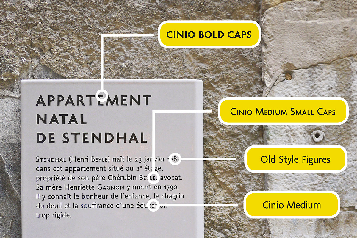 Cinio, a Sans Serif Font by TeGeType foundry (Photo 2 of 5)