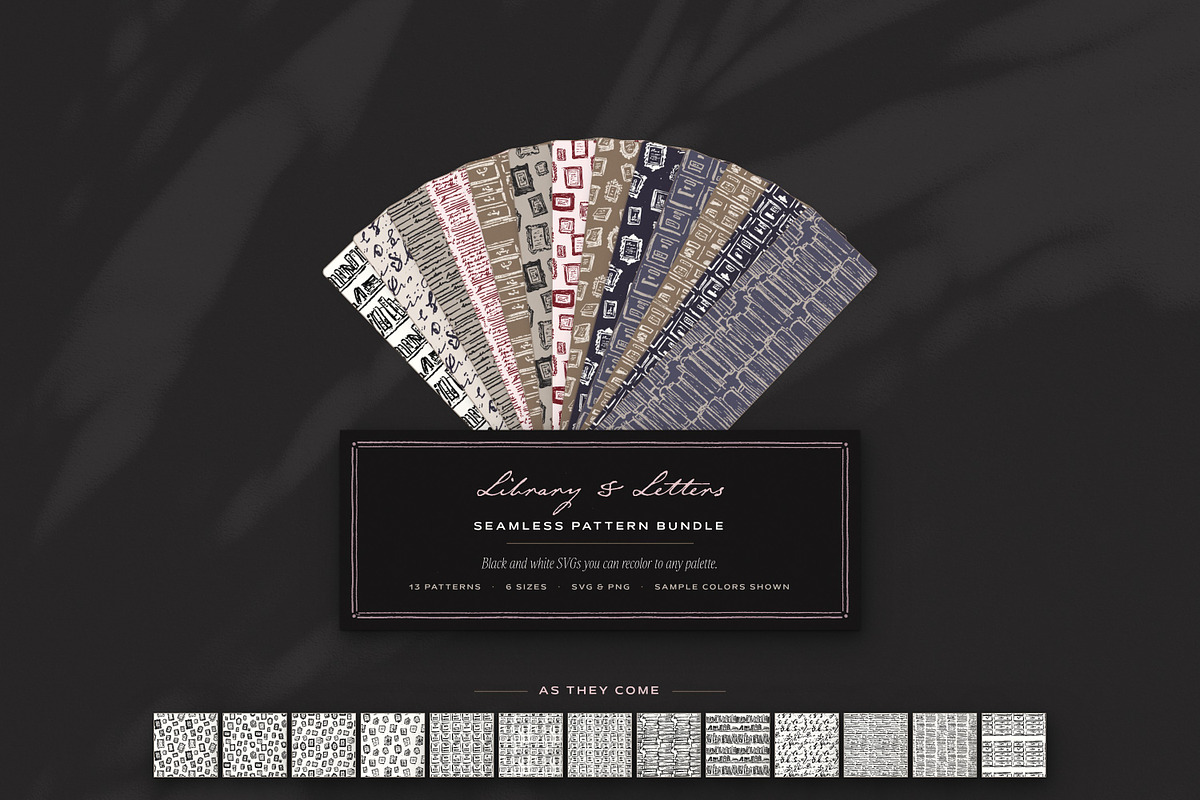 Book & Library Seamless Patterns, a Pattern Graphic by The October Creative (Photo 12 of 12)