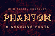 Phantom - Display Font, a Font by MIIM (Thumbnail 1 of 5)