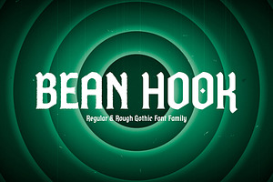 Bean Hook Gothic Flare 4 Fonts