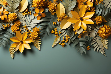 Summer leaves background with a vari, a Photo by SaroStock
