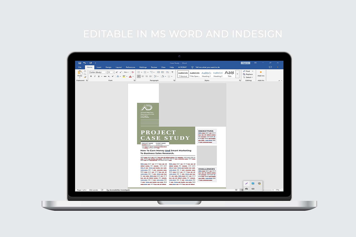 Case Study | MS Word & Indesign, a Flyer Template by design_hut (Photo 5 of 5)