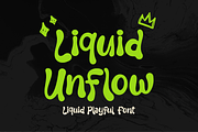 Liquid Unflow | Liquid Playful Font, a Handwritten Font by gracetype_studio (Thumbnail 1 of 12)