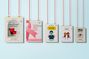 A2 Hanging Poster Mockup, a Print Template by 2M GRAPHICS DESIGN (Thumbnail 9 of 10)