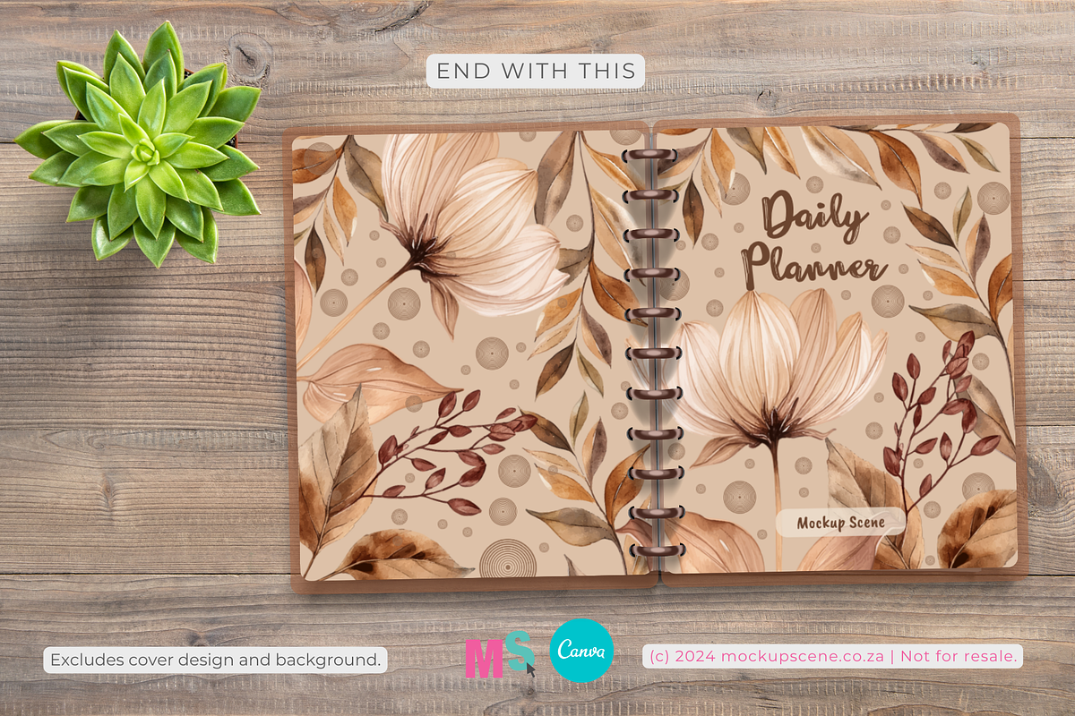 Big Happy Planner Canva Mockup, a Books & Magazine Mockup by Mockup Scene (Photo 8 of 12)