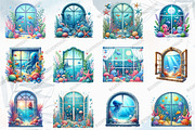 Under the Sea Window Clipart, a Graphic by designcity5 (Thumbnail 2 of 5)