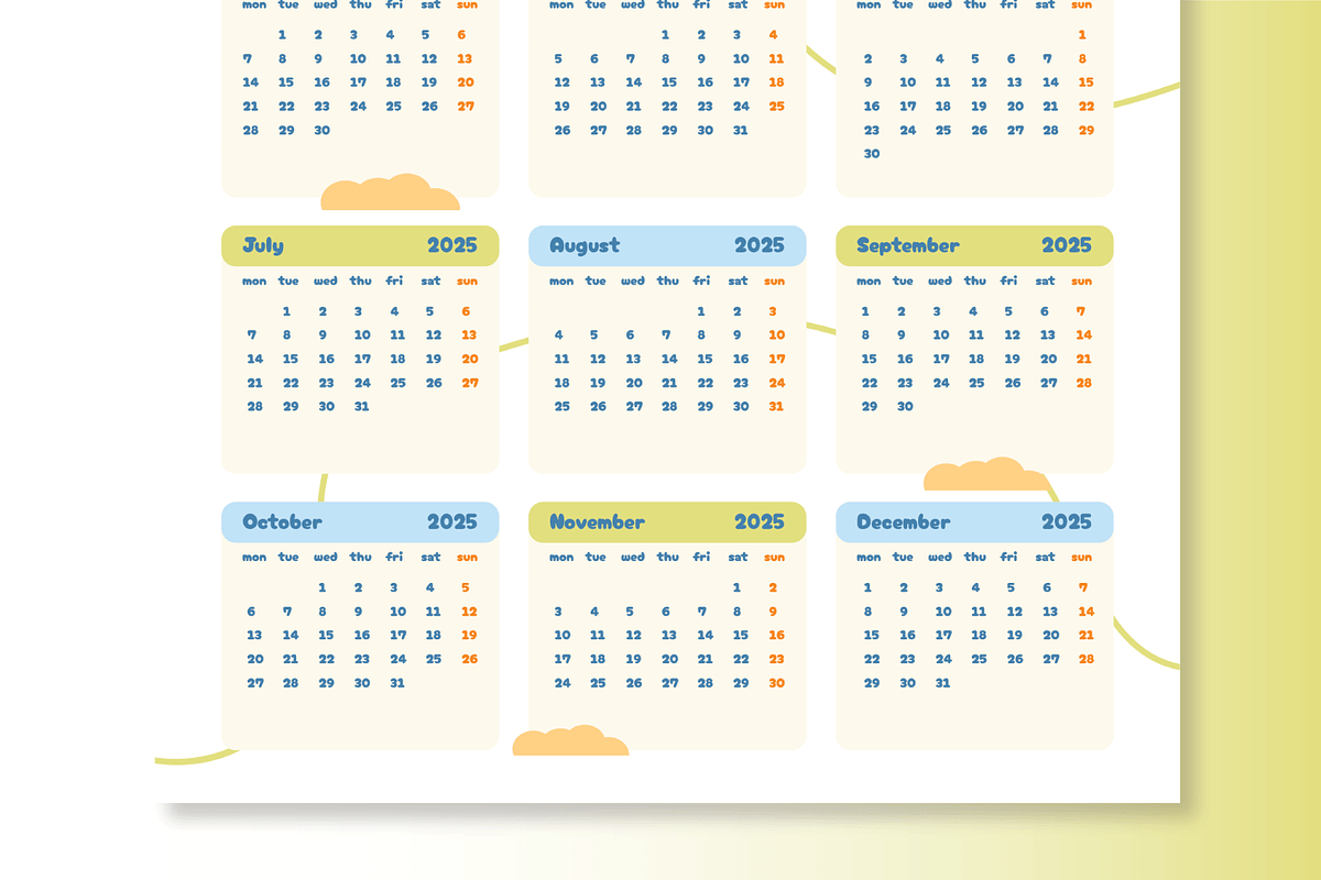 Calendar 2025, a Poster Template by nyilstudio (Photo 3 of 3)