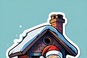 Santa Claus Christmas Scenes, an Illustration by ETARA by Mea Hau (Thumbnail 5 of 9)