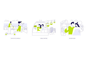 Urban travel experiences isolated, an Illustration by Visual Generation