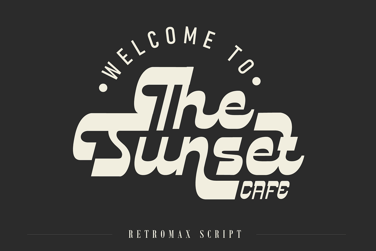 Retromax | Reverse Contrast Script, a Script Font by Debut Studio (Photo 14 of 18)