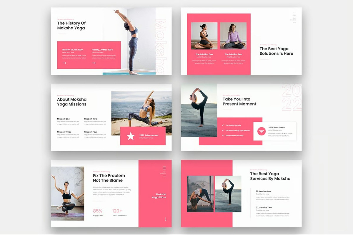 Moksha - Yoga Class Google Slides preview 5