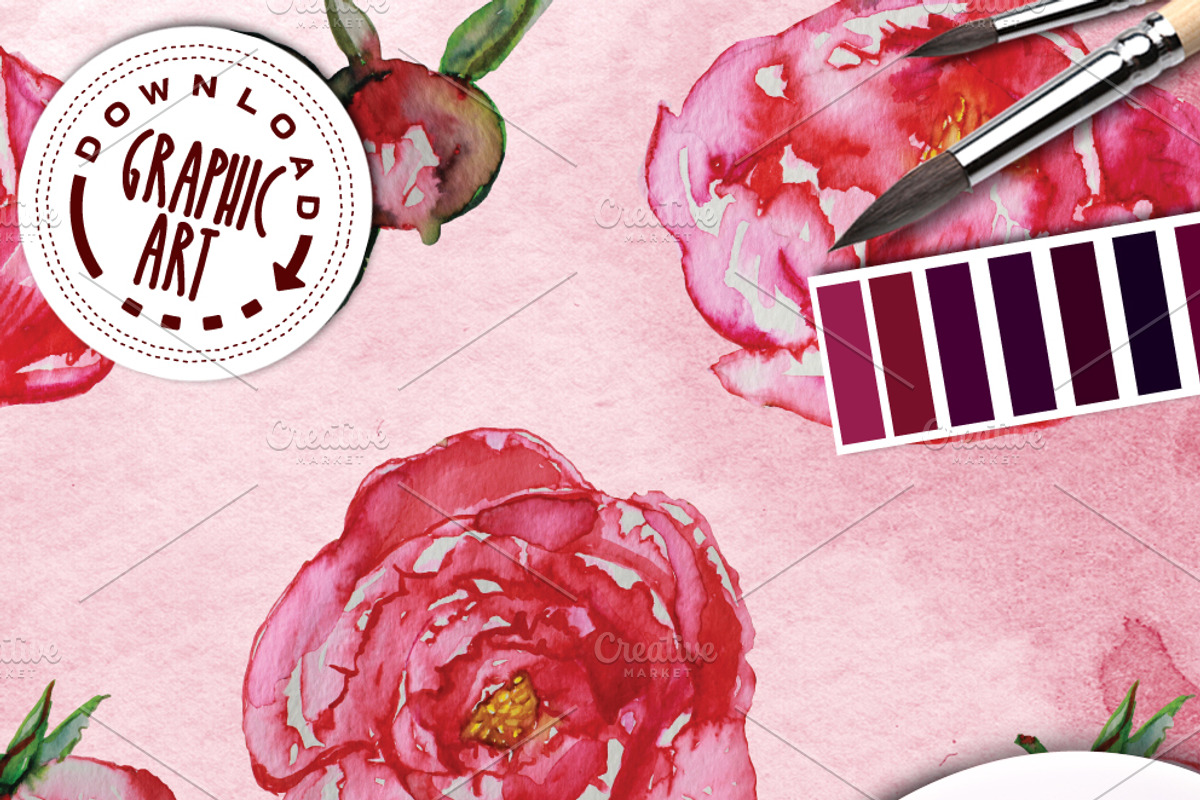 DIGITAL PAPER PATTERNS PACK, a Decorative Illustration by Download Graphic Art (Photo 4 of 6)