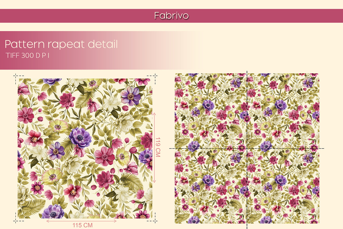 JARDIN DE LUXE Seamless Pattern, a Pattern Graphic by Fabrivo (Photo 8 of 10)