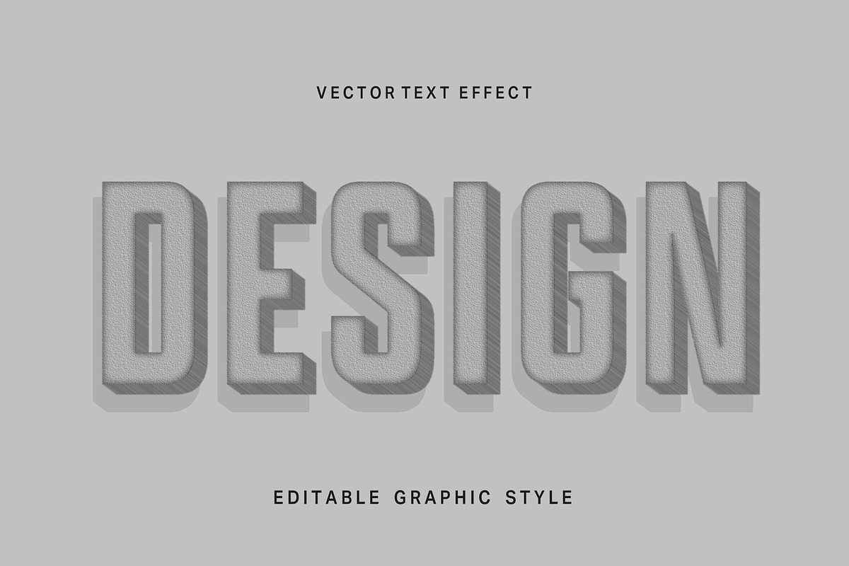 Embossed Concrete Bold Text Effect