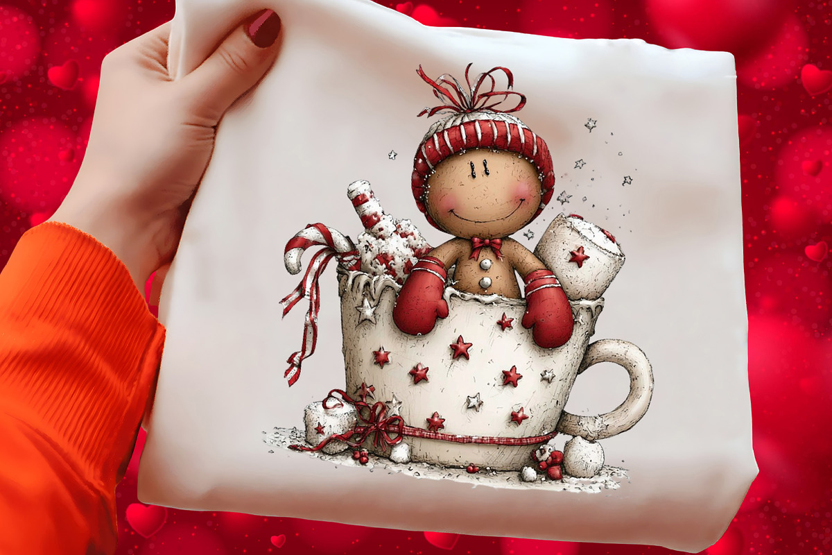 Sweet Watercolor Gingerbread Png, an Illustration by Craft Nest (Photo 5 of 6)