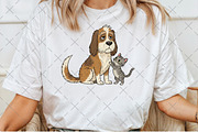 Quirky Dogs with Kittens PNG, an Illustration by Craft Nest (Thumbnail 4 of 6)