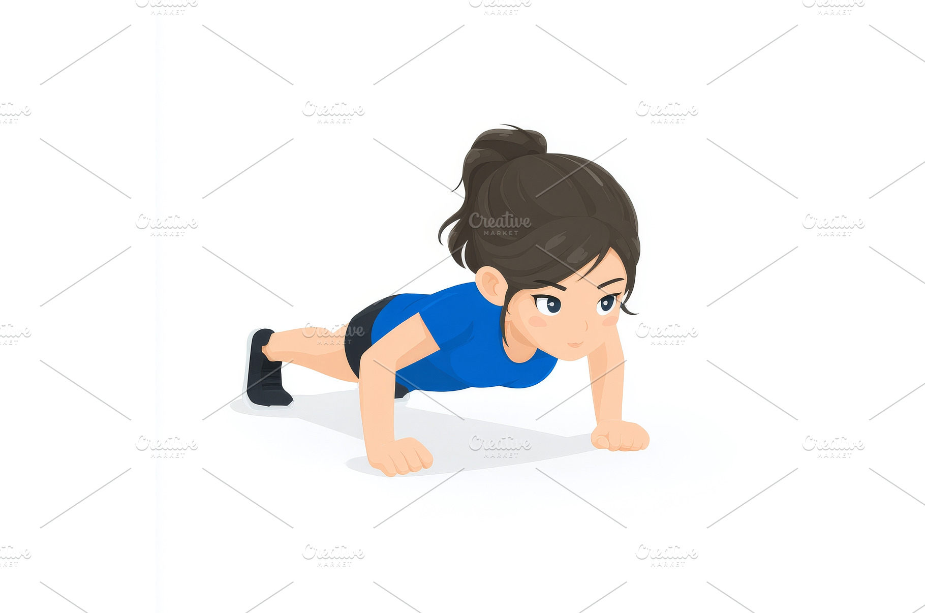 A modern illustration, flat in style, a Sports & Recreation Photo by ZinetroN