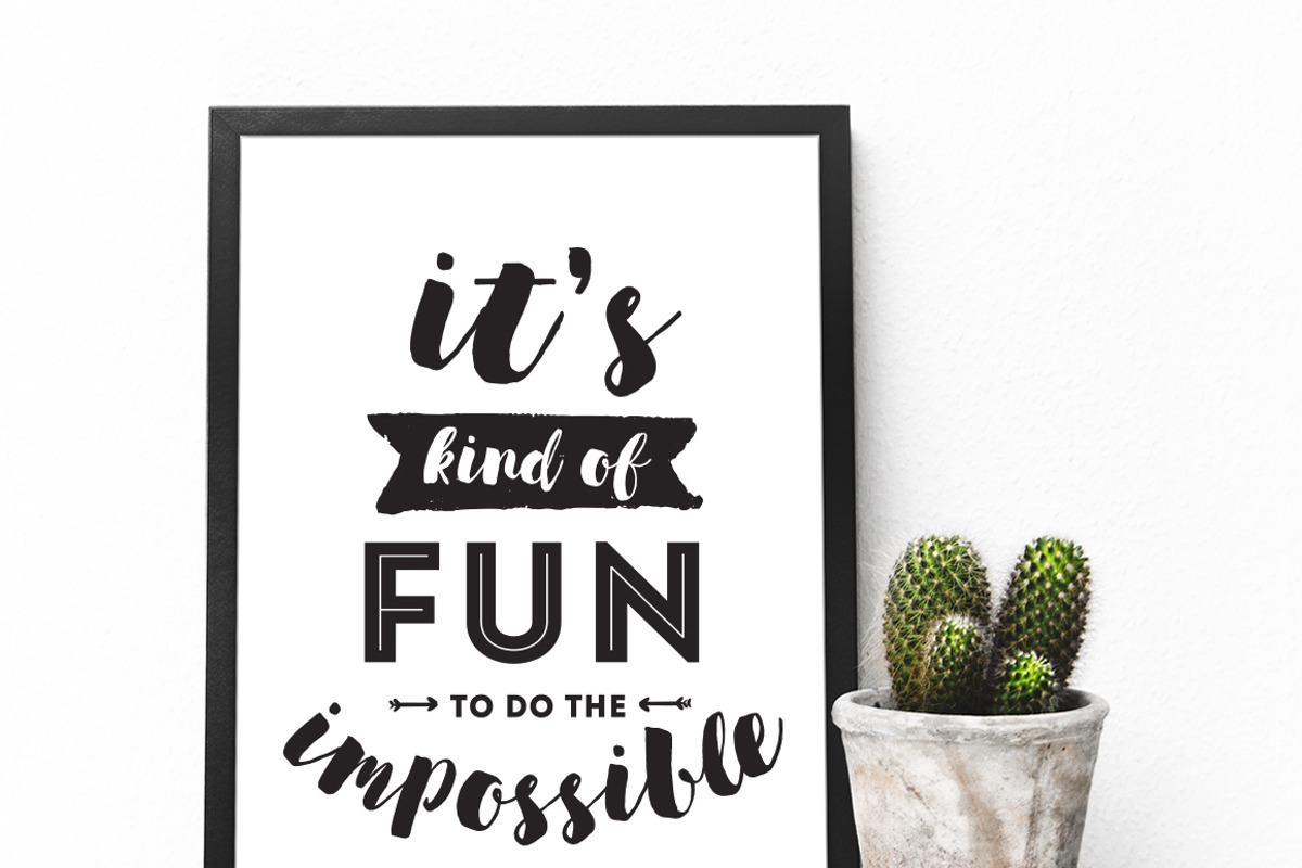 42 typography cards +bonus 88 quotes, a Decorative Illustration by pa3x (Photo 8 of 9)