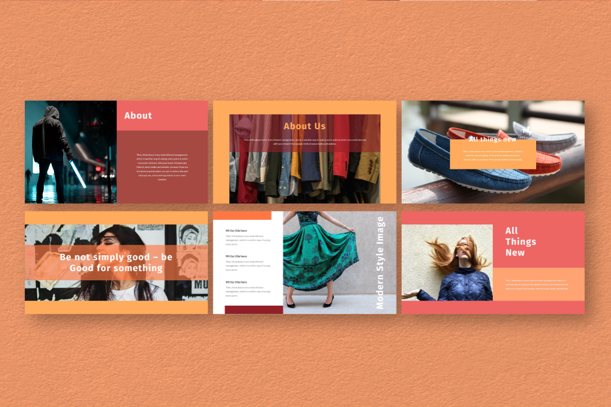 Hot Color Google Slide Template, a Presentation Template by Inkofert (Photo 4 of 12)