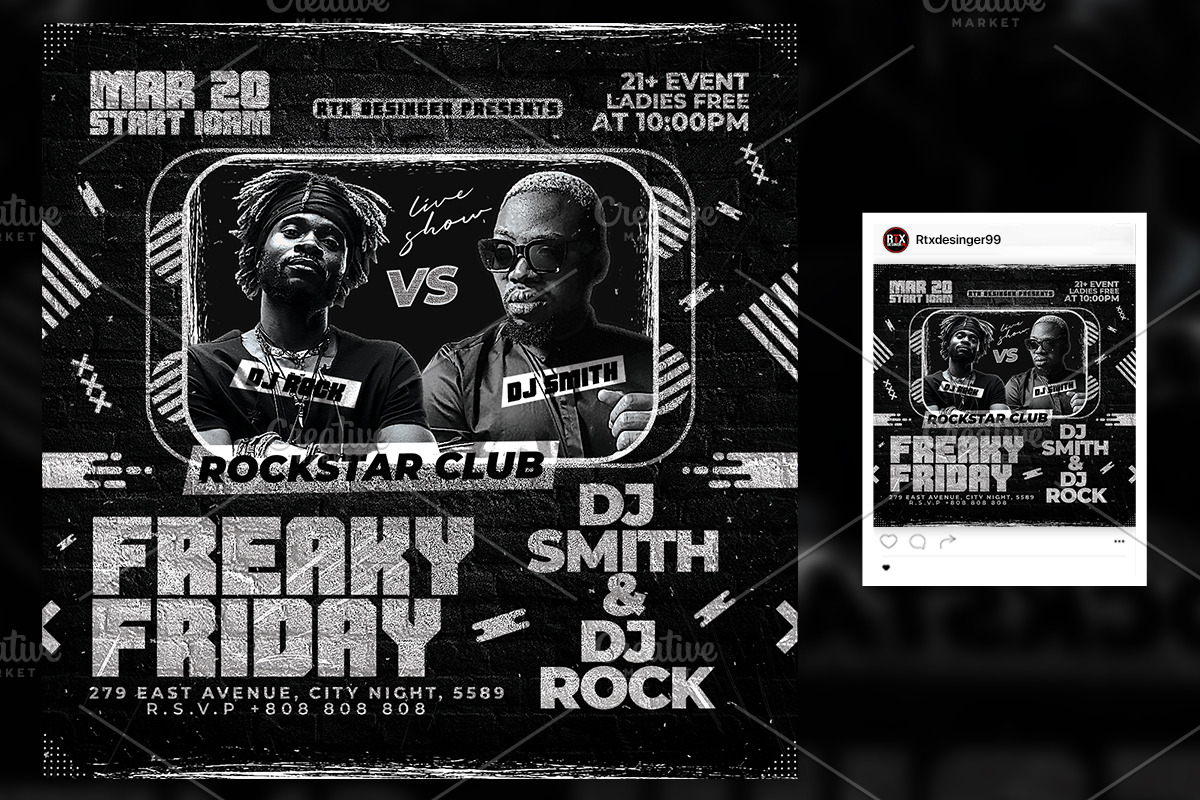 Night Club flyer Template, a Flyer Template by RTXdesinger99 (Photo 3 of 3)