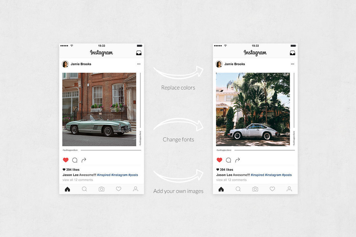 Classic Cars Instagram Posts, a Social Media Template by Social Corner Graphics (Photo 5 of 8)