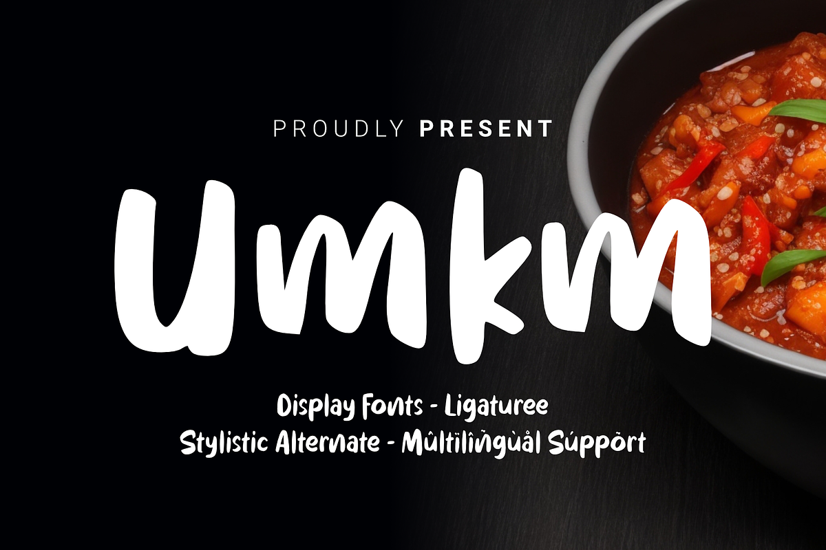 Umkm - Display, a Font by Dumadistyle (Photo 1 of 10)