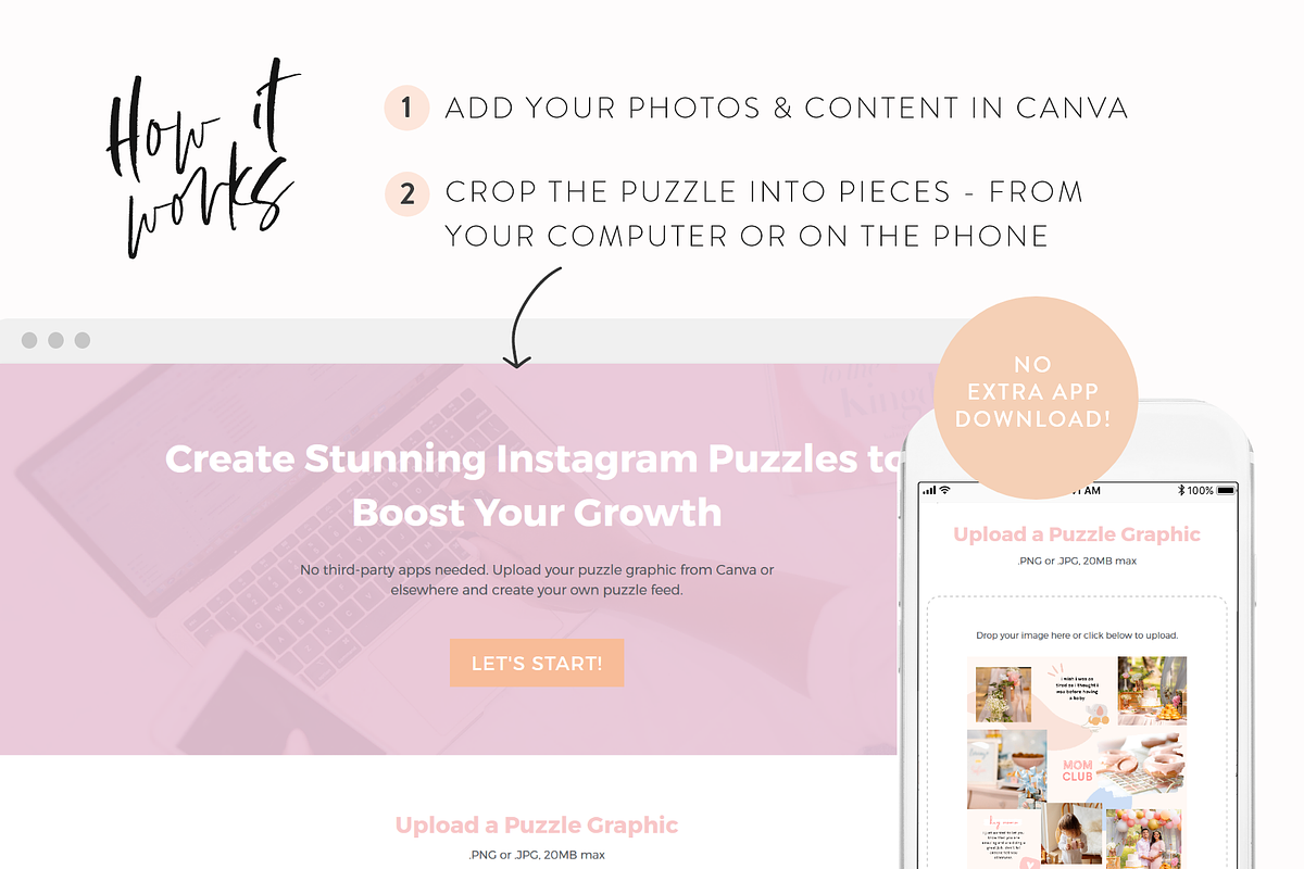Marble Instagram Puzzle Template, a Social Media Template by My Social Boutique (Photo 8 of 10)