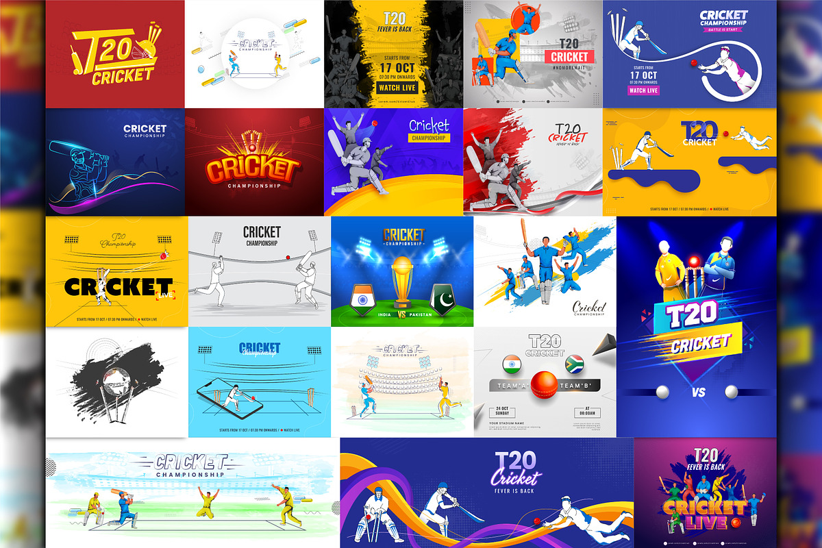 Cricket 2021 Bundle Vol-3, a Sport Illustration by Allies Interactive (Photo 4 of 4)