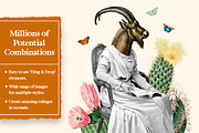 Vintage Animals Digital Collage Pack, an Object Graphic by Collage Supply Co (Thumbnail 2 of 3)