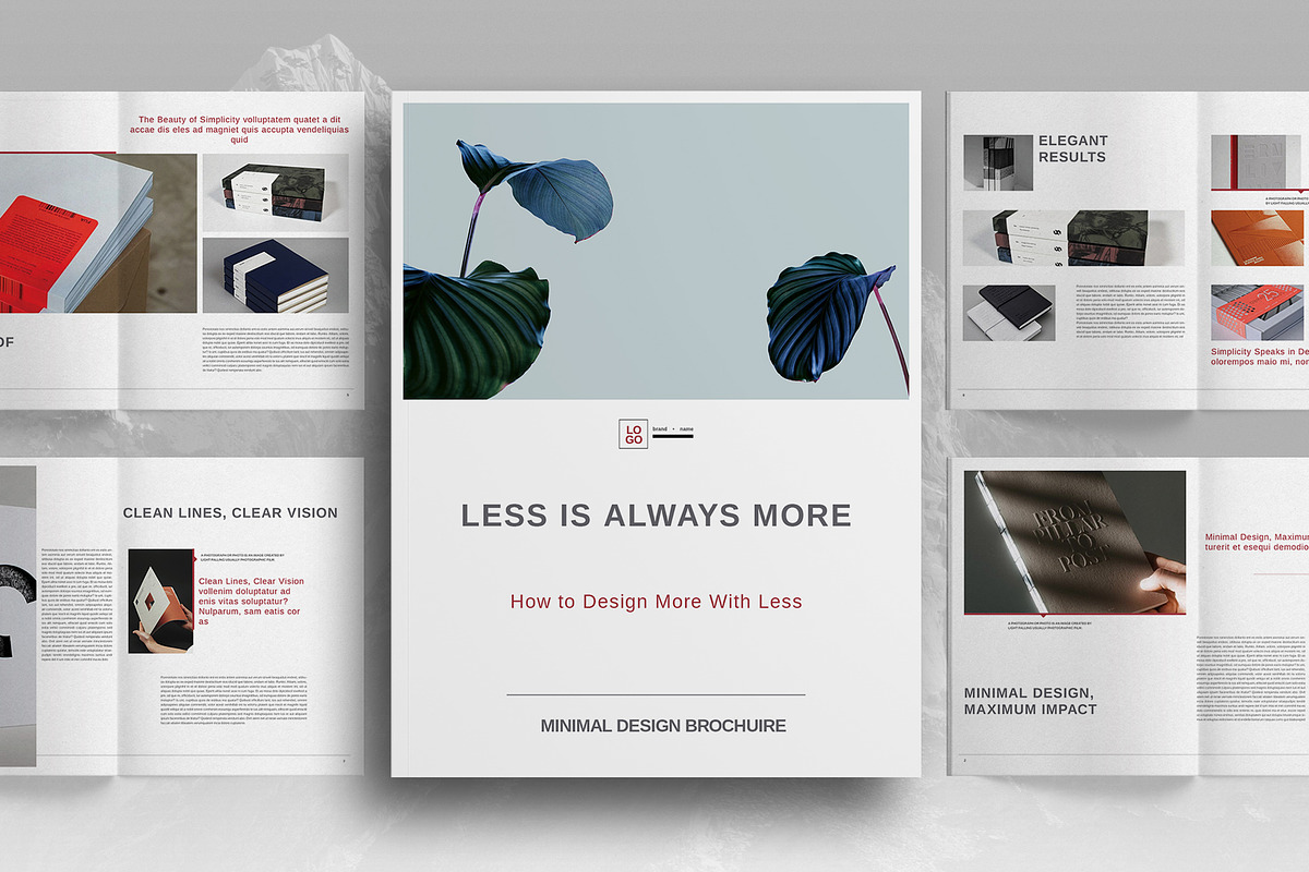 Minimal Studio Brochure Template, a Brochure Template by Boris Cupac (Photo 1 of 7)