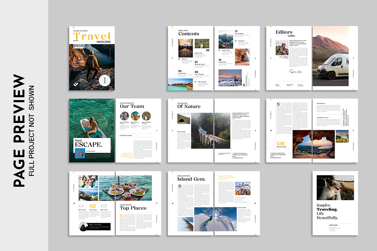 Travel Magazine Template | Photobook, a Magazine Template by Spark_Creative (Photo 14 of 14)