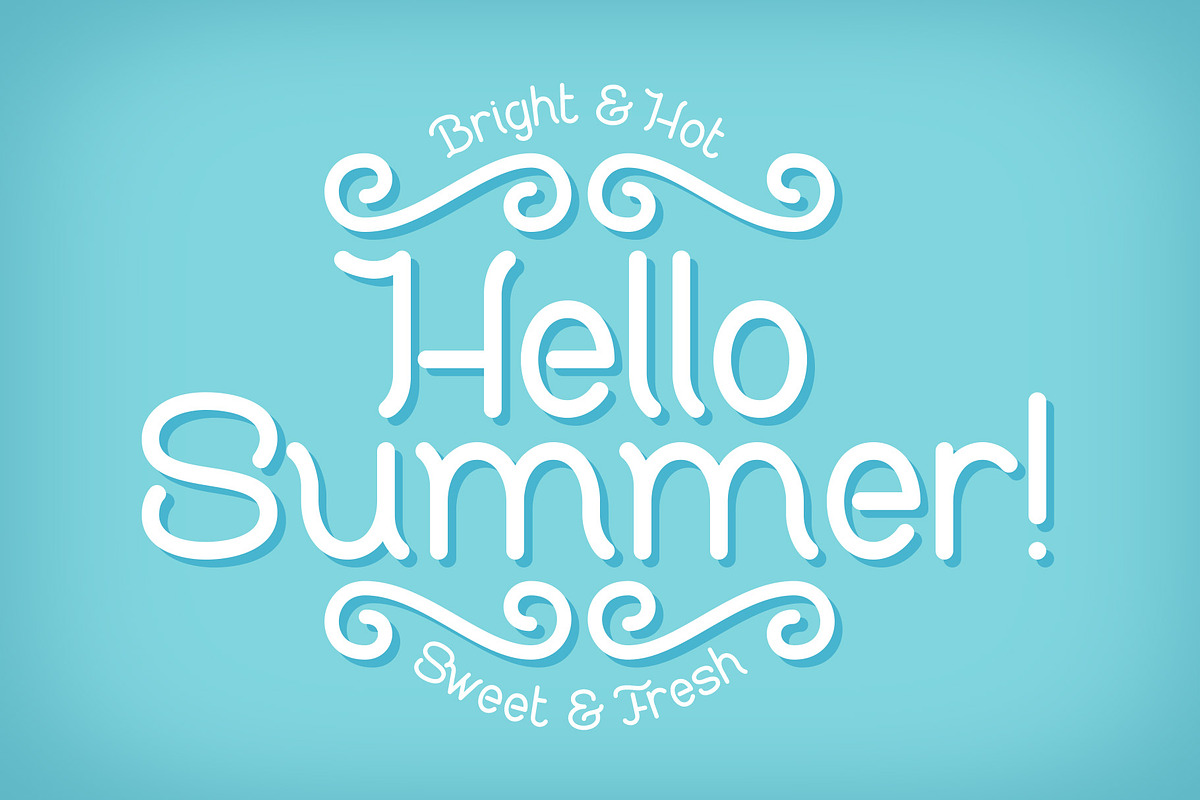 Sweet & Fresh font with Mockup preview 2