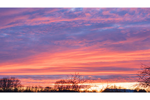 Colorful dramatic sunset sky with, a Nature Photo by Oleksandr Masnyi