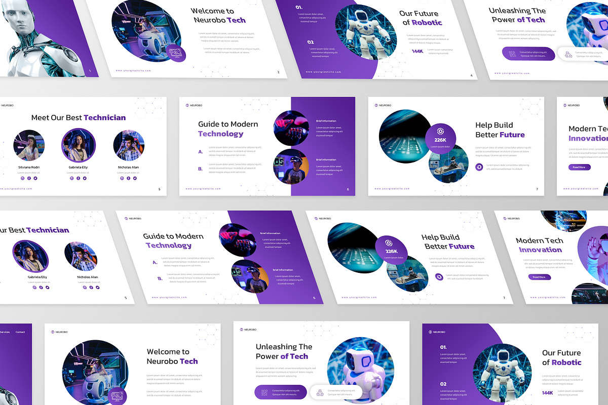 Neurobo - Robotic & Future Tech Key, a Presentation Template by MtvtdArt (Photo 4 of 6)