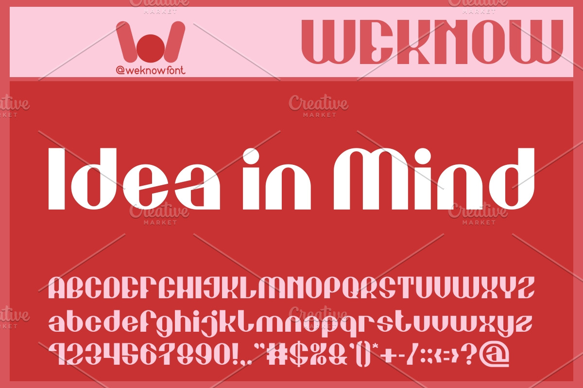 Optimized Thought font, a Font by weknow (Photo 3 of 8)
