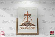 Faith Never Falls Cross Design, a Graphic by Moss Rose (Thumbnail 3 of 3)
