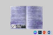Purple Funeral Program Template, a Brochure Template by Designscozy (Thumbnail 6 of 8)